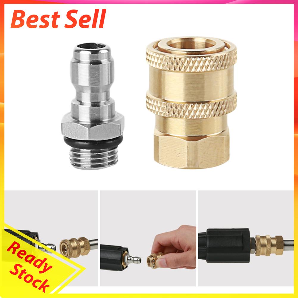 Konektor Quick 1 / 4 + M14x1.5mm Bahan Kuningan Untuk Nozzle