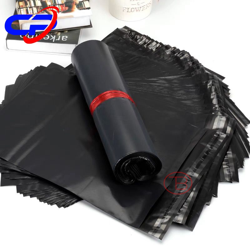 100pcs Kantong Plastik Packing Online Shop LDPE Polymailer Hitam 50 micro Tebal Termurah