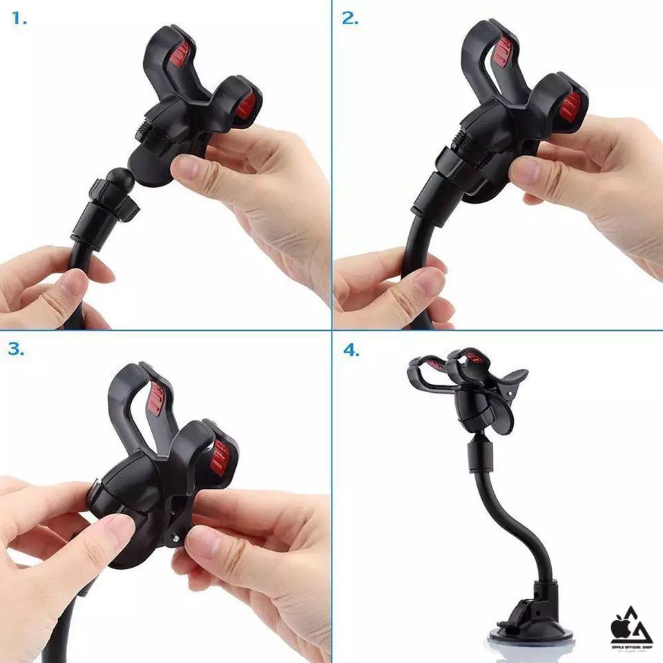 Car Holder Mobil Angsa HP UNIVERSAL 360 Derajat Phone Holder Mobil Leher Angsa Jepit Leher Panjang