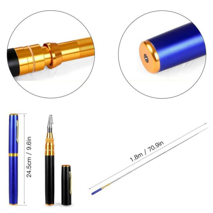 Joran Pancing Pena Mini Portabel 1.80M / Pancingan Pena Mini 1.80M