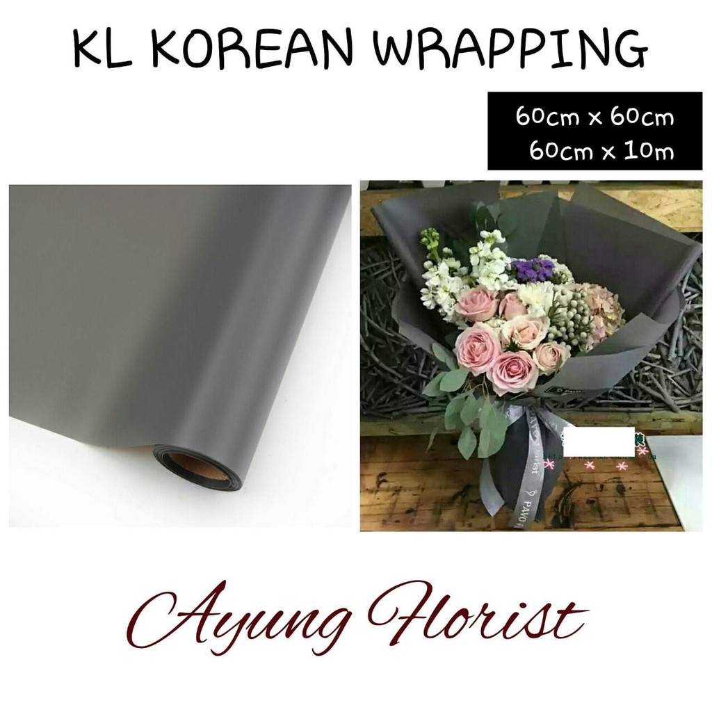 

EXLUSIVE KL Korean Wrapping 60cm x 10m Kertas bunga murah cellophane MURAH MERIAH