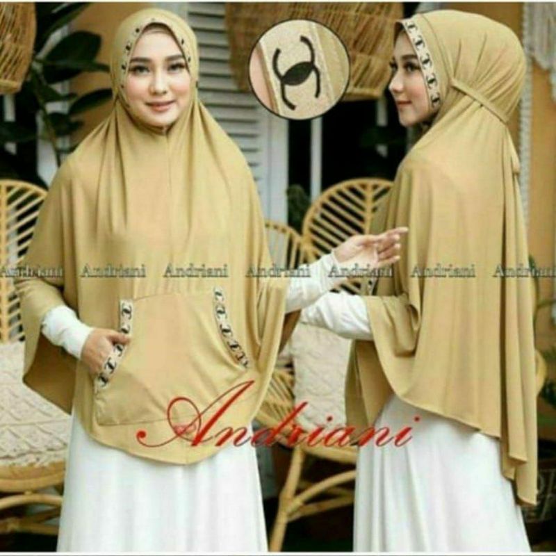 HIJAB JUMBO ANDRIANI SAKU