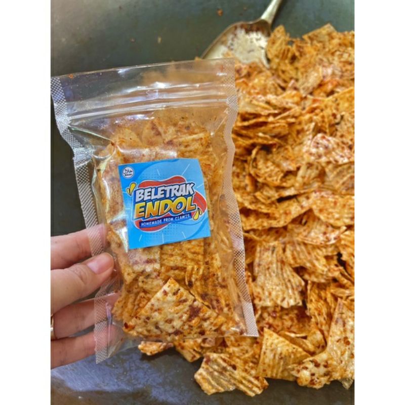 

beletrak endol ( pedas kemasan 55gr)