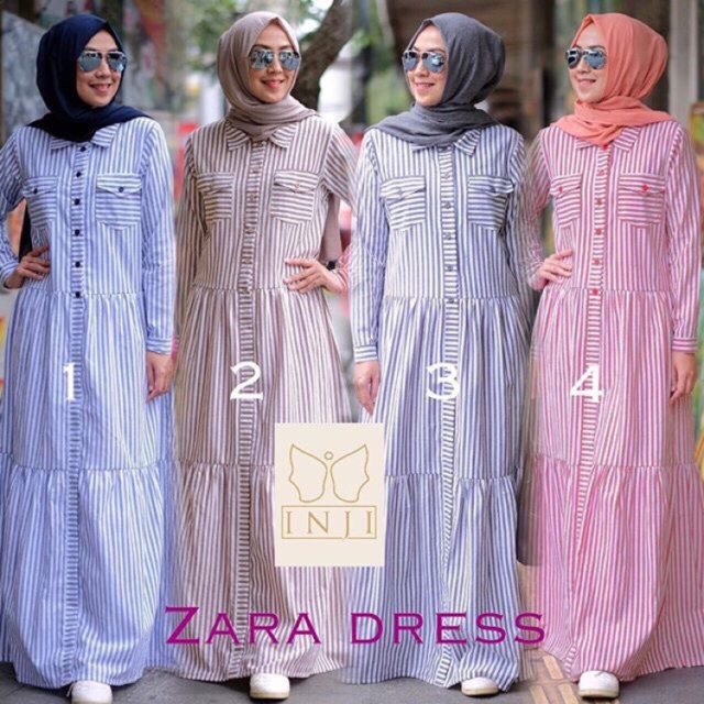 Zara dress by inji dress salur dress stripe