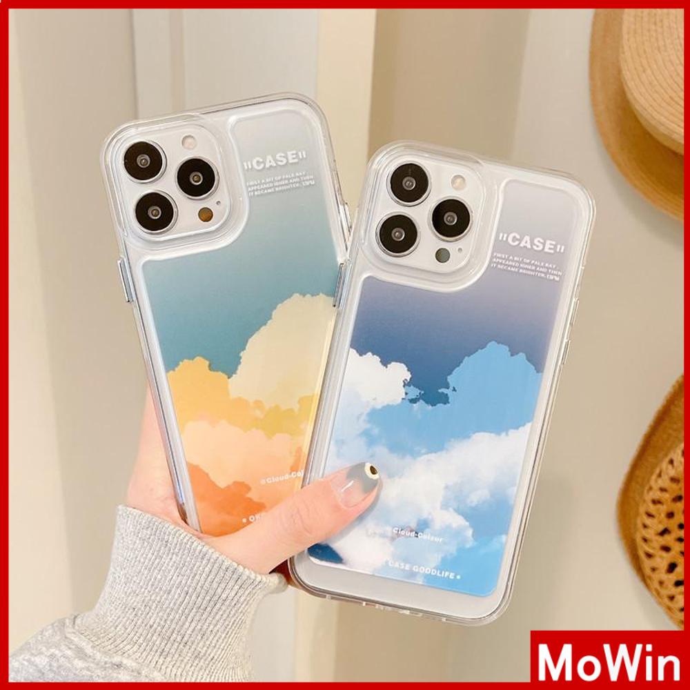 iPhone Case Silicone Soft Case Clear Case Shockproof Camera Protection Metal Button Gradient Cloud Compatible For iPhone 11 iPhone 13 Pro Max iPhone 12 Pro Max iPhone 7 Plus xr