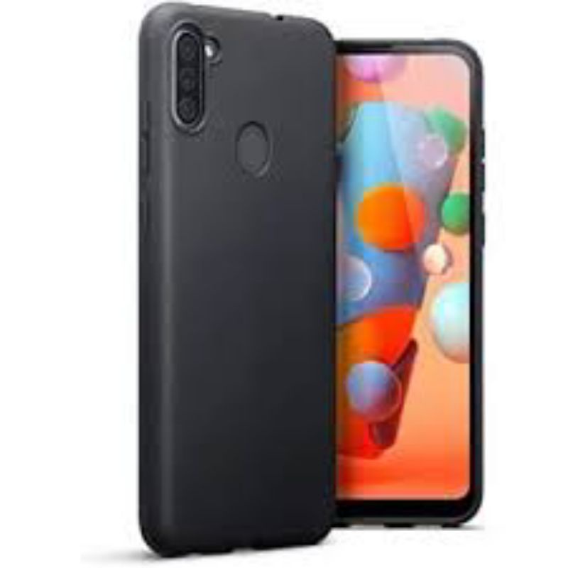 Soft Case Black Matte Samsung M11 /A11 Casing Silikon Slim Blackmatte Hitam Polos Premium Murah
