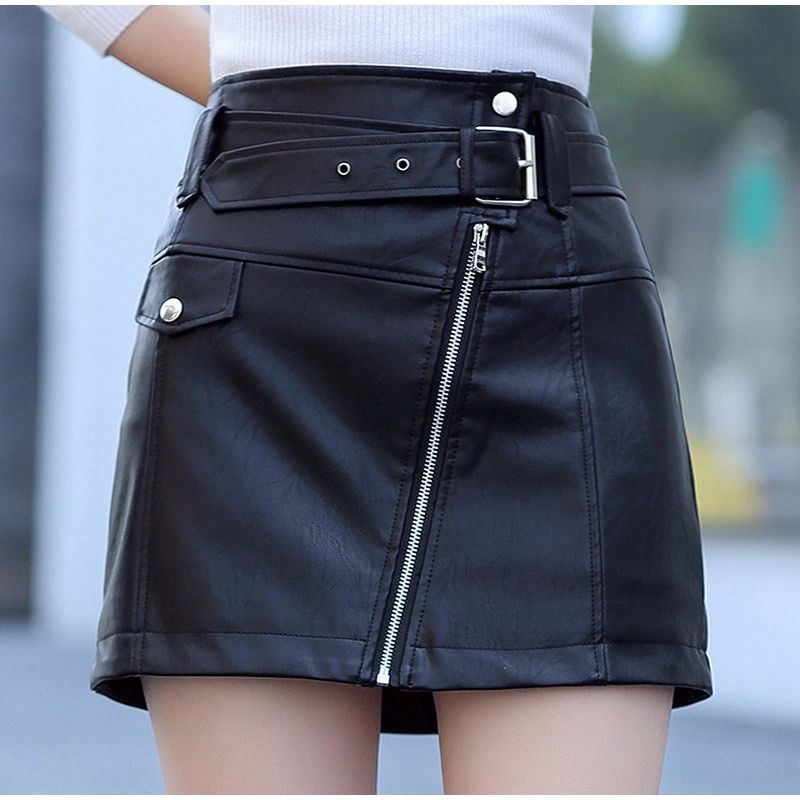 Mini Skirts Rok Mini Wanita Belahan Split Menyamping Pakai Resleting Full Model Fashion Rok Wanita Korea Zipper High Waist