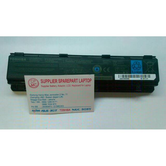 Original Battery Laptop TOSHIBA Satellite C40 C800D C840 L800 L840