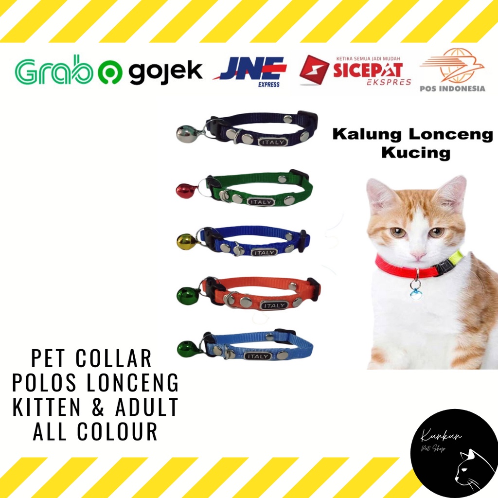 KALUNG LONCENG KUCING POLOS ITALY (ACESSORIS)