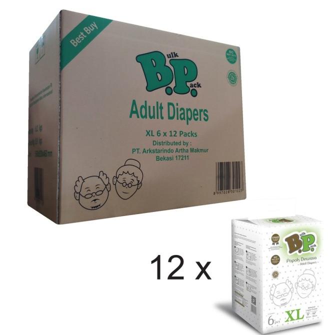 Produk Terbaik] BP Pampers Dewasa PEREKAT Size XL Karton | Popok | Diapers