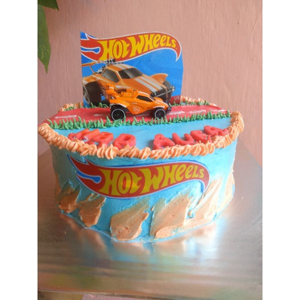 

kue ulang tahun hot wheels ukuran 20 dm
