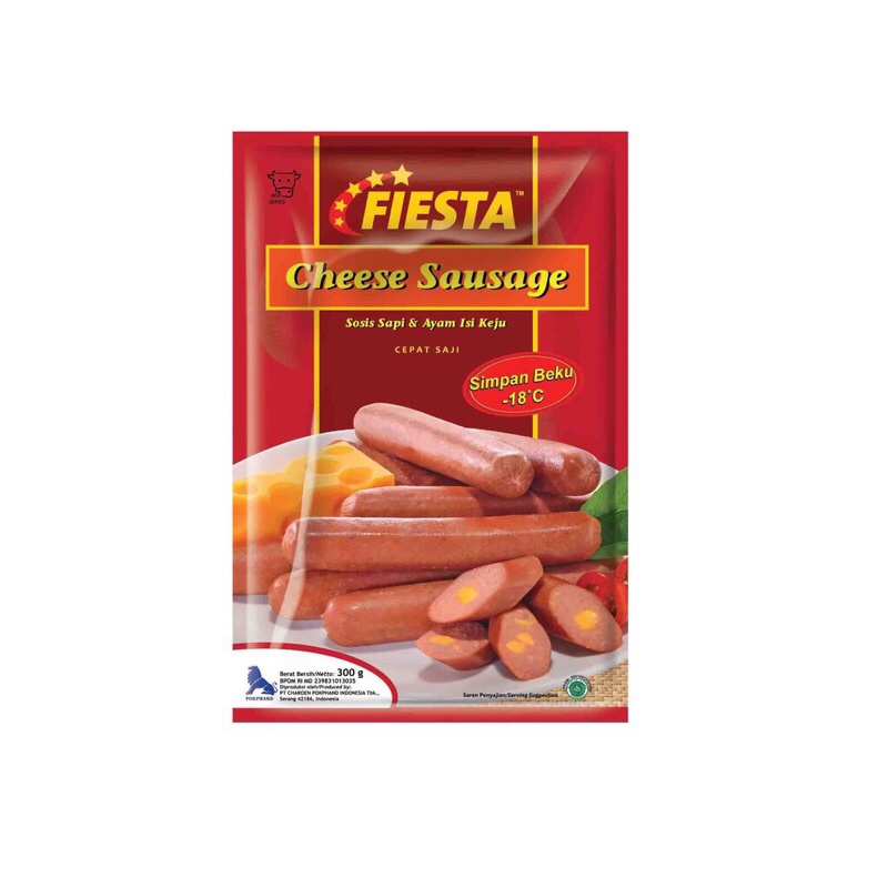 

FIESTA Cheese Sausage [300g] / Sosis Sapi dan Ayam isi Keju