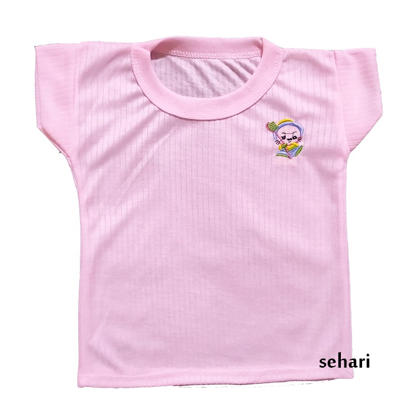 6 pcs - Baju oblong kaos bayi new born / baru lahir