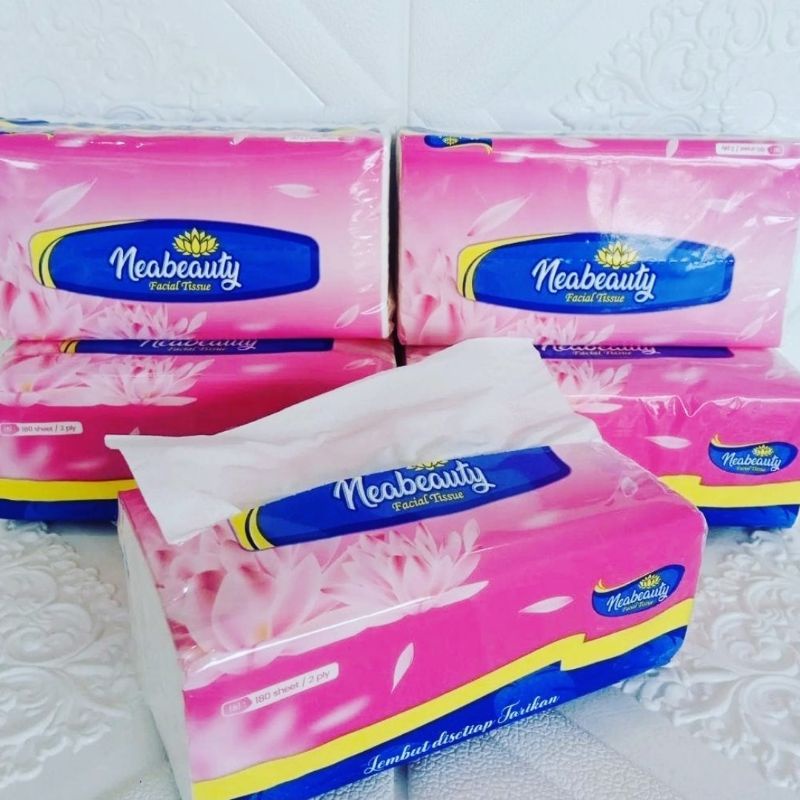 Tisu facial nice 180 sheet 2 ply dan peony dan besmarttis 180sheet montis 150-6