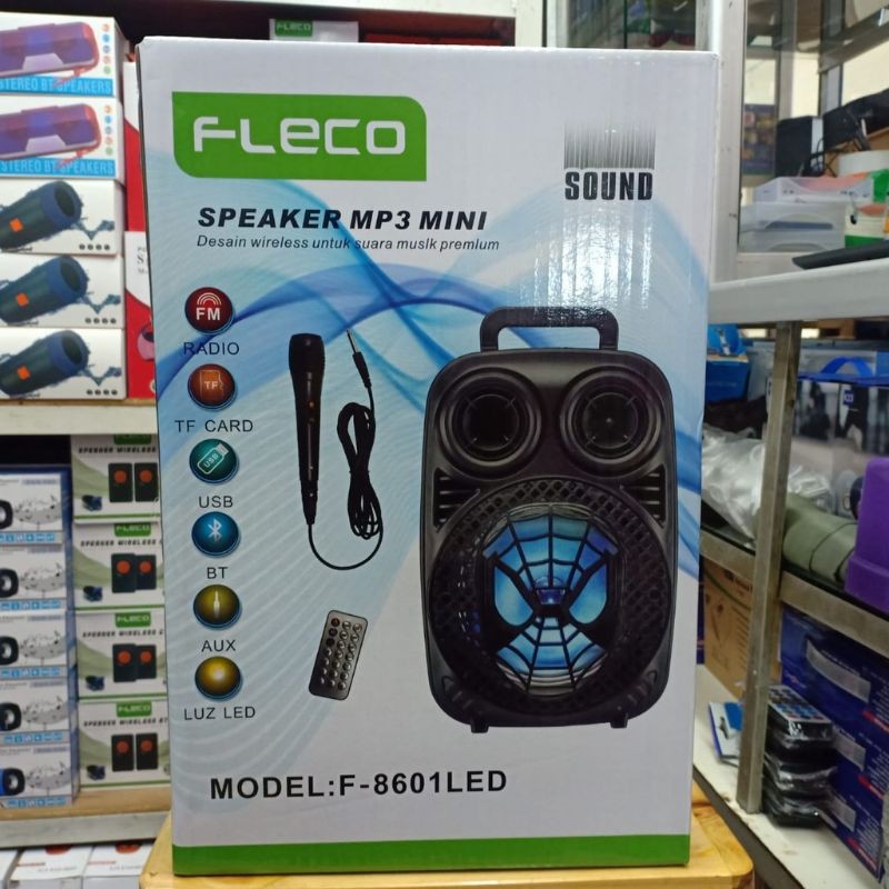 Speaker Bluetooth Karaoke Fleco 8601