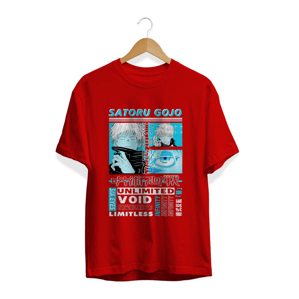 KAOS GOJO SATORU UNLIMITED JUJUTSU KAISEN / T-SHIRT STYLE ANIME