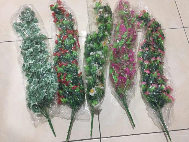 Paket Juntai Blossom+wajik Breket/daun Plastik/daun Palsu/daun Hiasan/daun Gantung/daun Dekorasi