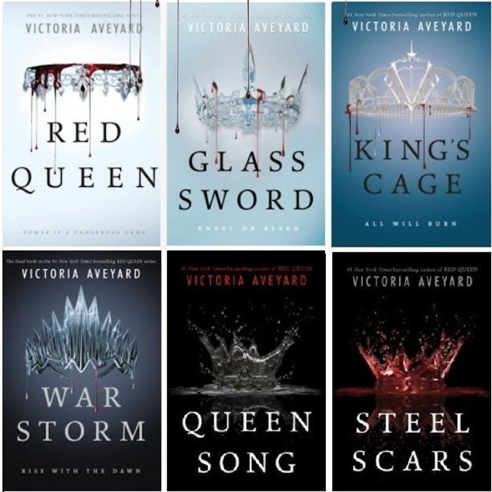 [INDONESIA] BUKU NOVEL SERI VICTORIA AVEYARD - RED QUEEN - GLASS SWORD - KINGS CAGE - WAR STORM - BROKEN THRONE - CRUEL CROWN [ORIGINAL]