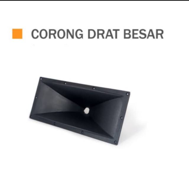 Horn Tweeter Drat Besar 17,5 x 37,5 x 16cm Bahan Plastik Berkualitas throat drat 2,5cm