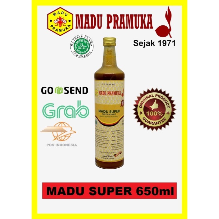 

madu- madu pramuka super asli 650 ml -madu.