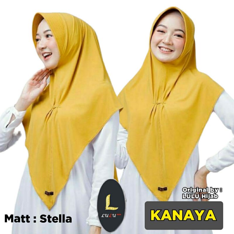 LULU HIJAB KANAYA / Bergo Jersey Stella KANAYA Ori by LULU NEW