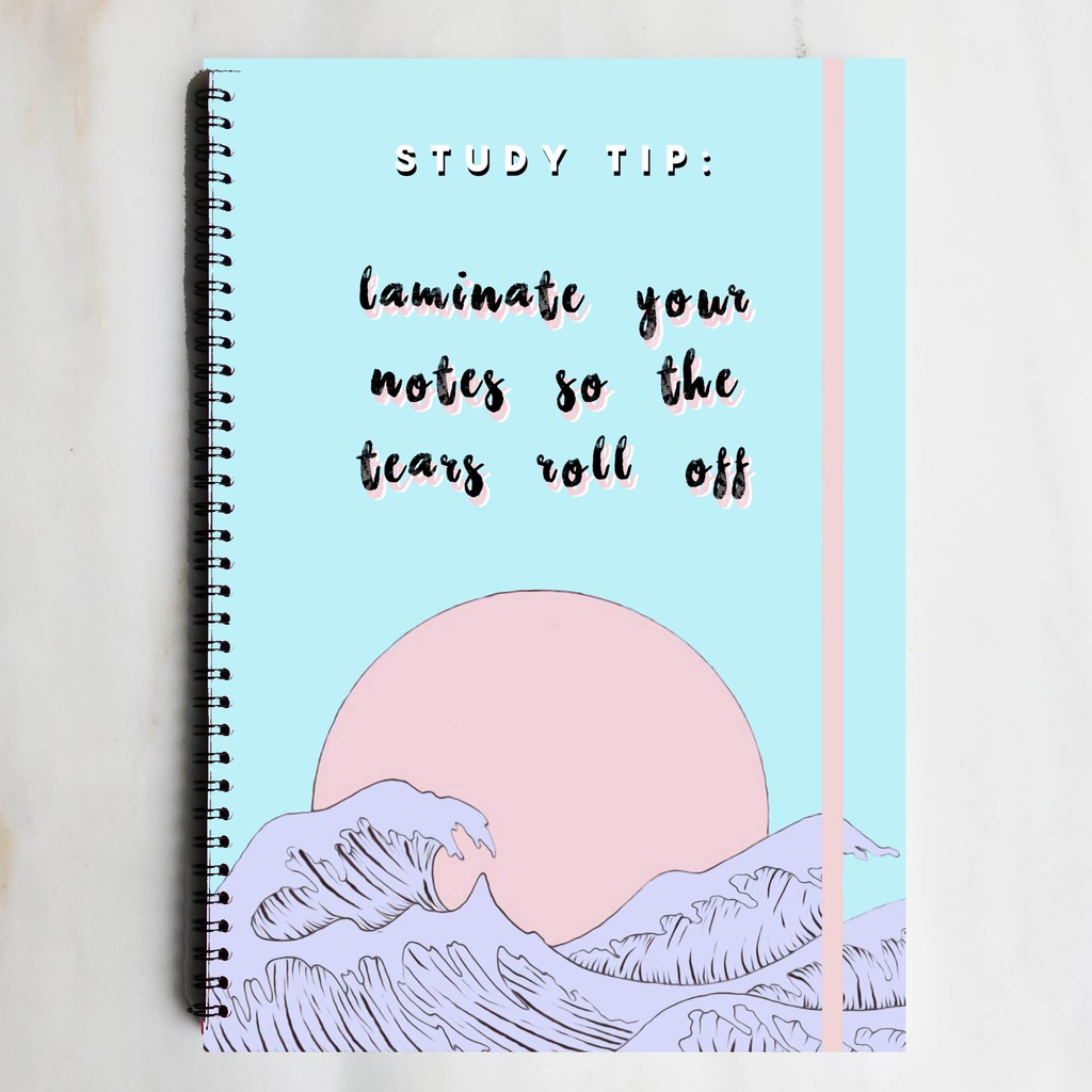 

STUDY CRY TEARS Spiral Ruled Notebook Diary Journal Office School Supplies Buku Tulis