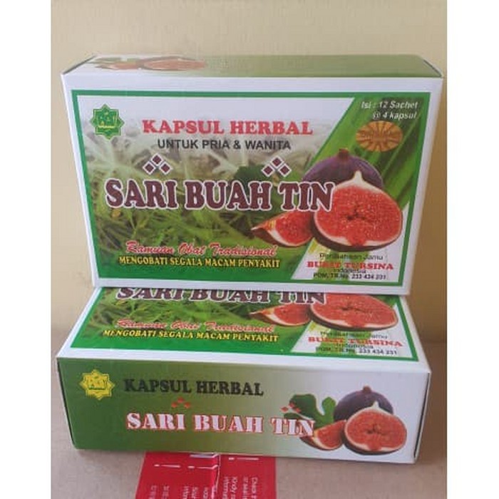 

Kapsul Sari Buah Tin Original Isi 12 Sachet