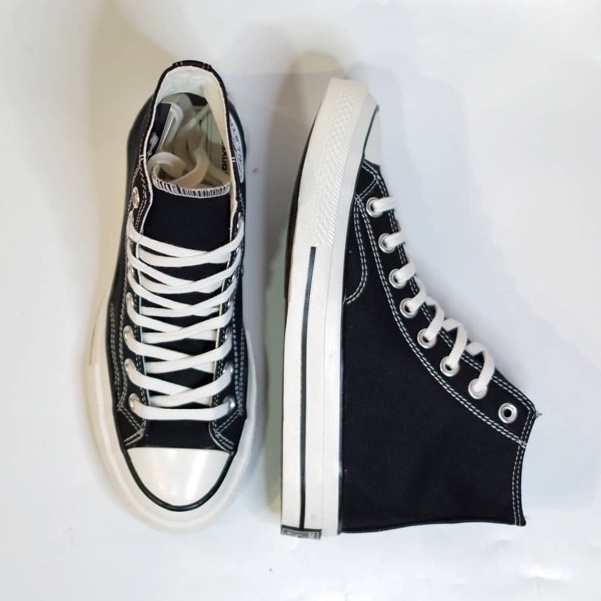 SEPATU CONVERSE ALL STAR 70S HIGH BLACK WHITE 100% PREMIUM ORIGINAL MADE IN VIETNAM SEPATU WANITA PR