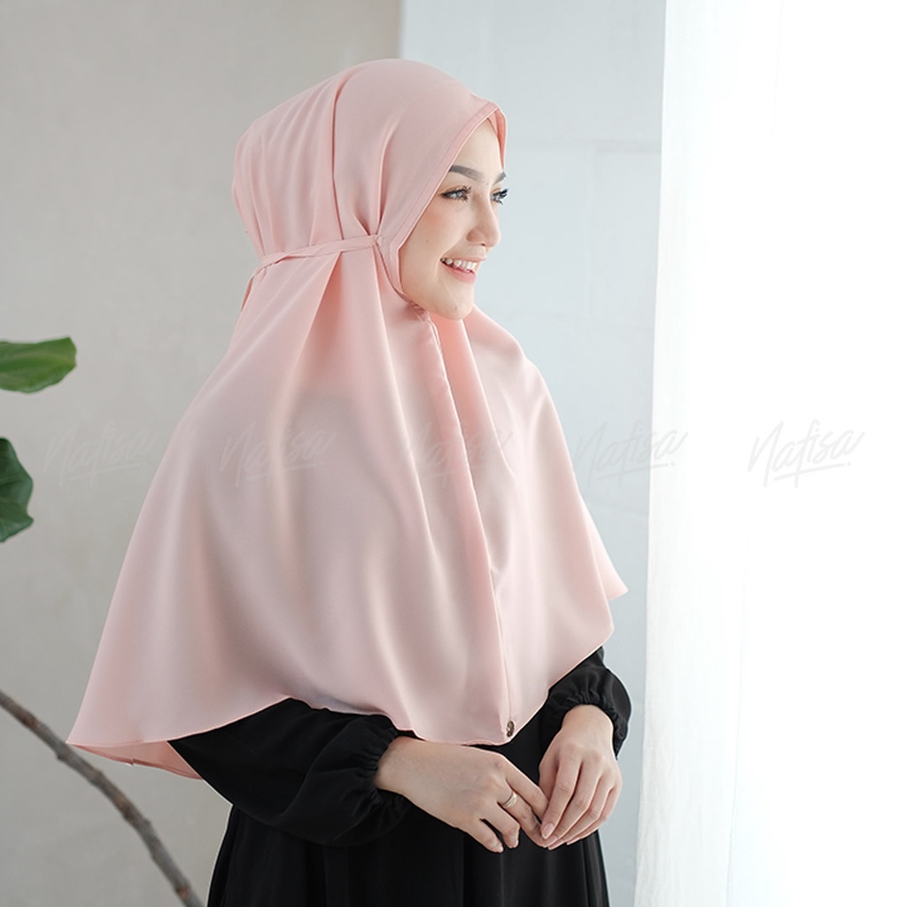 Hijab Instan Nafisa HIJAB QUEEN | Jibab Instan Non Ped Variasi Tali Premium Kerudung Instan Tanpa Bergo