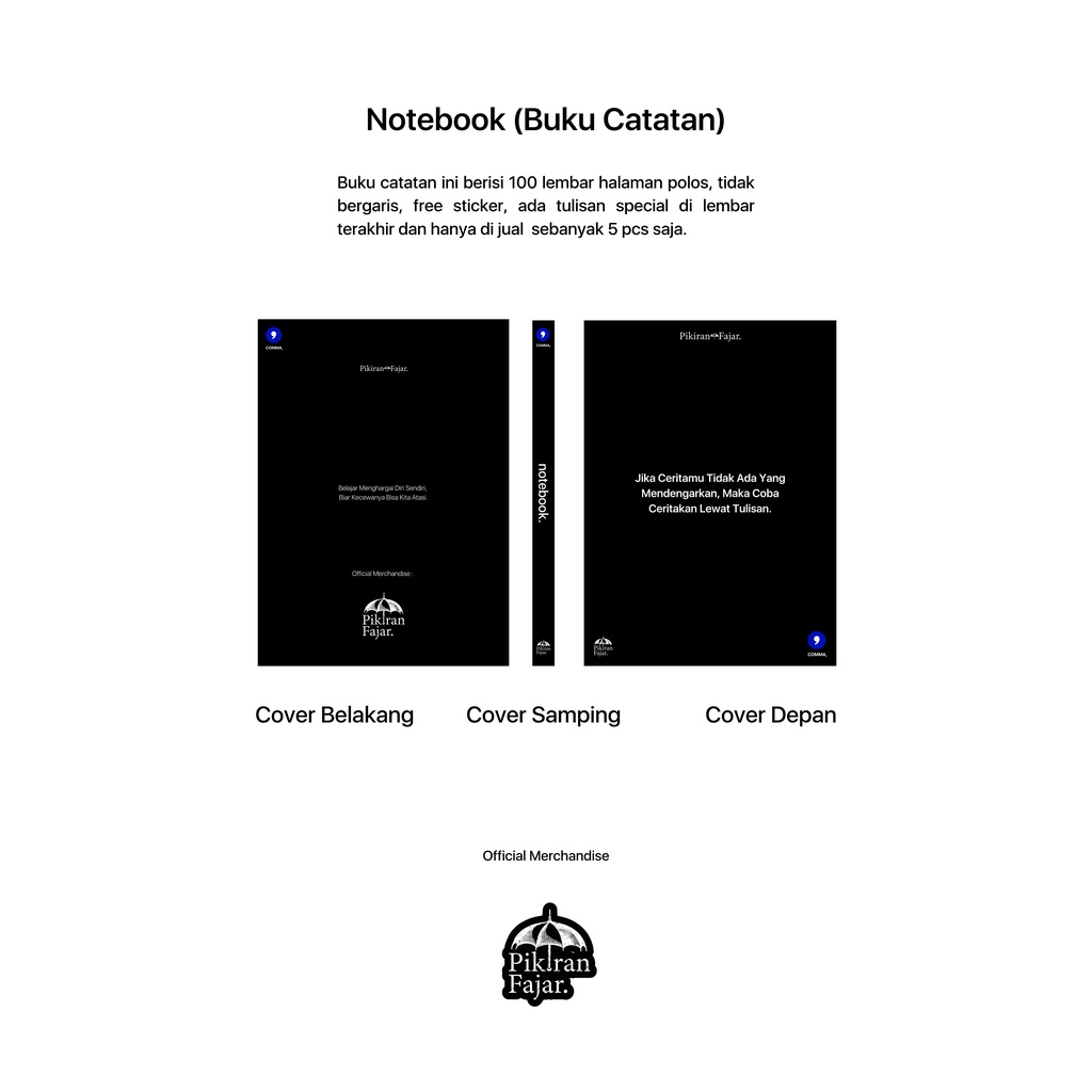 

Buku Catatan / Notebook Pikiranfajar