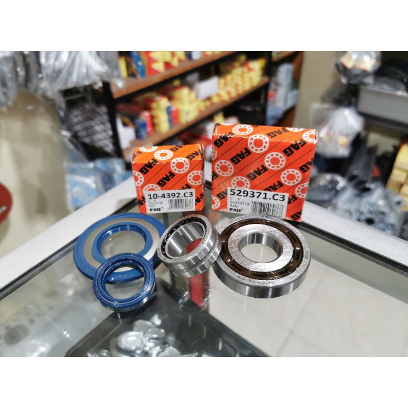 Bearing Laher kruk as Besar Fag C3 set Seal sil Kruk as Corteco Original Italy Vespa Super sprint PX