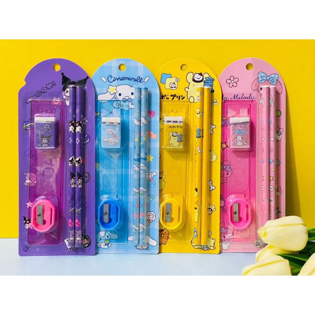 

GEMILANGWALLPAPER - PENSIL SET SANRIO | ALAT TULIS SEKOLAH | ATS ATK | PERALATAN SEKOLAH ANAK | SANRIO STATIONERY SET | CINNAMOROLL | MY MELODY | KUROMI | POMPOMPURIN