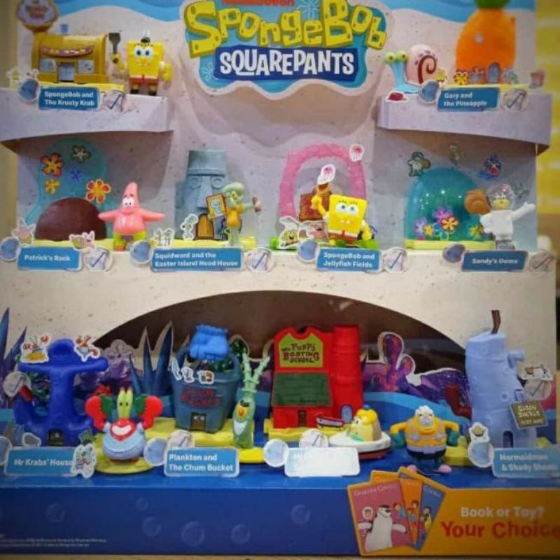 mainan Happy meal mcd spongebob 2021 mcdonalds