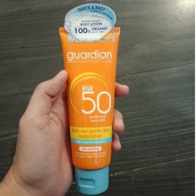 GUARDIAN DAILY SUN PROTECTION BODY LOTION WATER BASED SUNSCREEN SKIN COOLING GUARDIAN SUN BLOCK