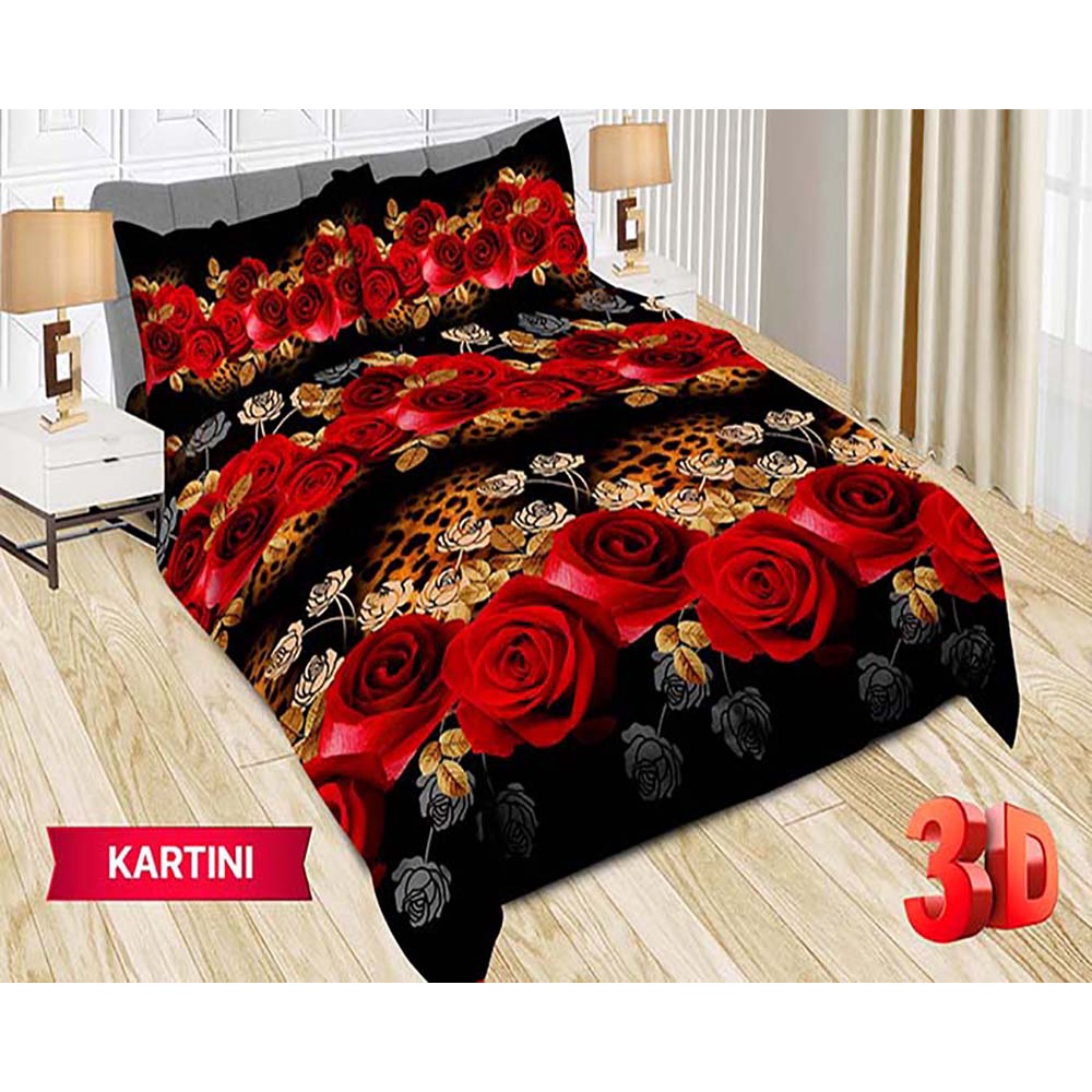 Bedcover Bonita Sprei Flat King 180x200 cm Motif Kartini