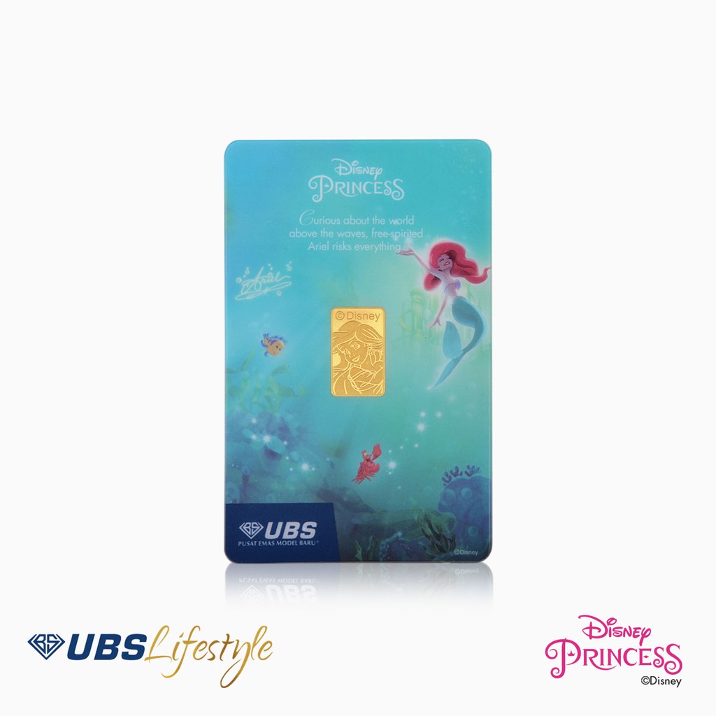 UBS Logam Mulia Disney Princess Ariel 2 Gram