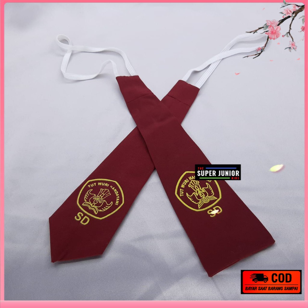 Dasi Anak Sekolah SD Laki Laki Dan Perempuan Dasi Merah SD