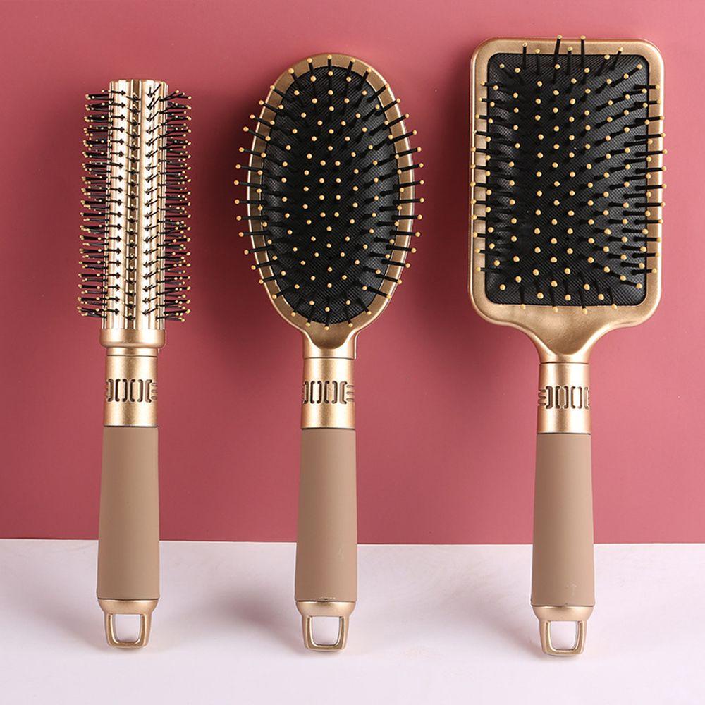 Needway   Sisir Rambut Oval Persegi Panjang Anti Statis Air Cushion Quiff Hair Roller Curly Round Brush 3jenis Hairstyle Massager