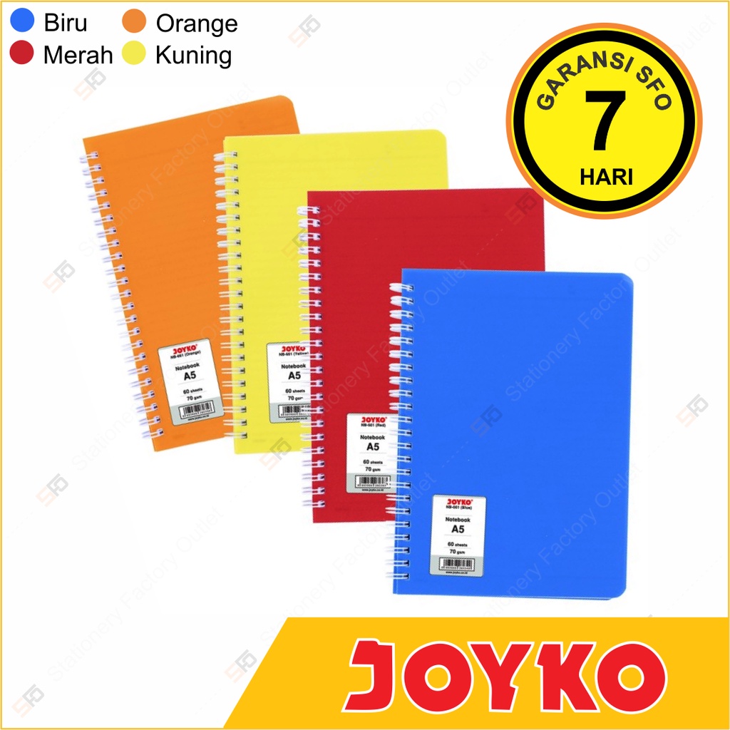 

Ruled Notebook A5 Joyko NB-661 - Diary Agenda Buku Catatan Bergaris