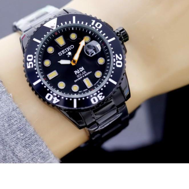 Terbaik|SQ40|best seller jam tangan pria Seiko X-Padi solar GW-1071SSR rantai tanggal aktif diameter