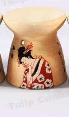 Disc.50% Tungku Aromaterapi / Oil Burner Kecil Ceramic Import Motif Jepang