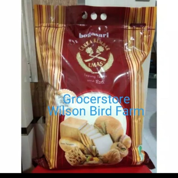 

gtg2011bb Tepung Terigu Roti Cakra Kembar Emas 5 Kg Da01D100
