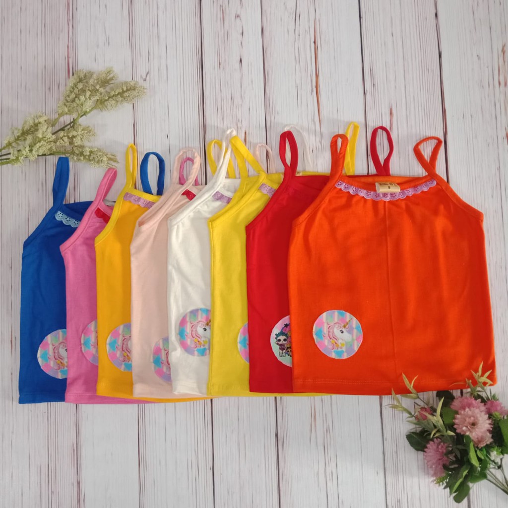 Tanktop / Singlet / Kaos dalam Anak Perempuan / Pakaian dalam Anak Perempuan / Kaos Kutang Anak
