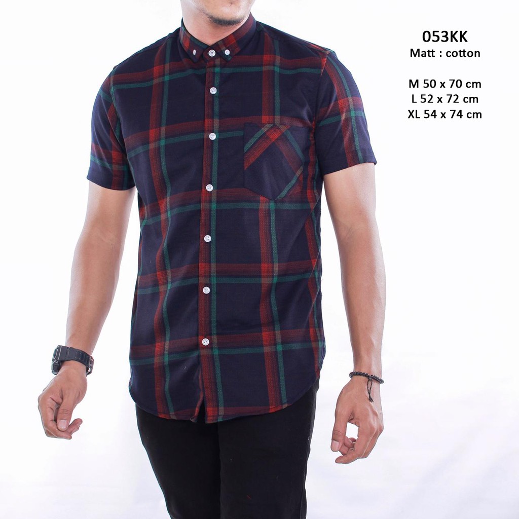 Kemeja cowok kemeja pria kemeja kasual 053KK