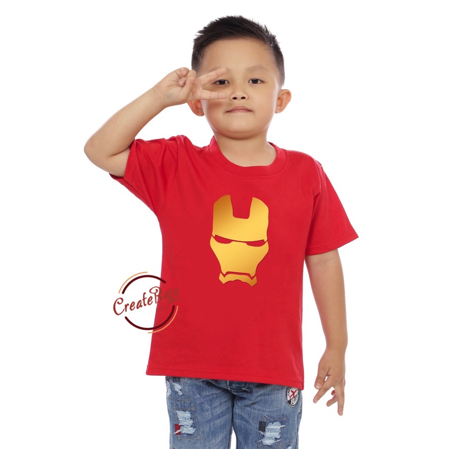 KAOS ANAK LAKI IRONMAN 1-7 TAHUN BAJU ATASAN ANAK LAKI TERMURAH