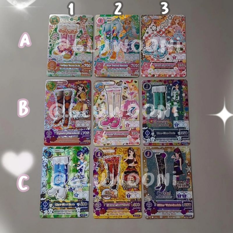 Kartu Aikatsu Card Premium Rare Special Edition Shoes Sepatu ORI ASLI MURAH (BACA DESC)