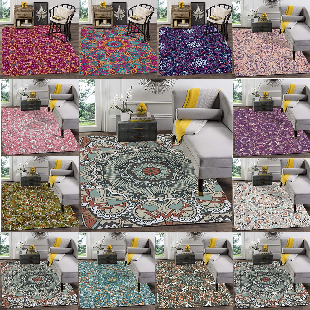 Karpet Alas  Lantai  dengan Bahan Halus dan Gambar Motif 