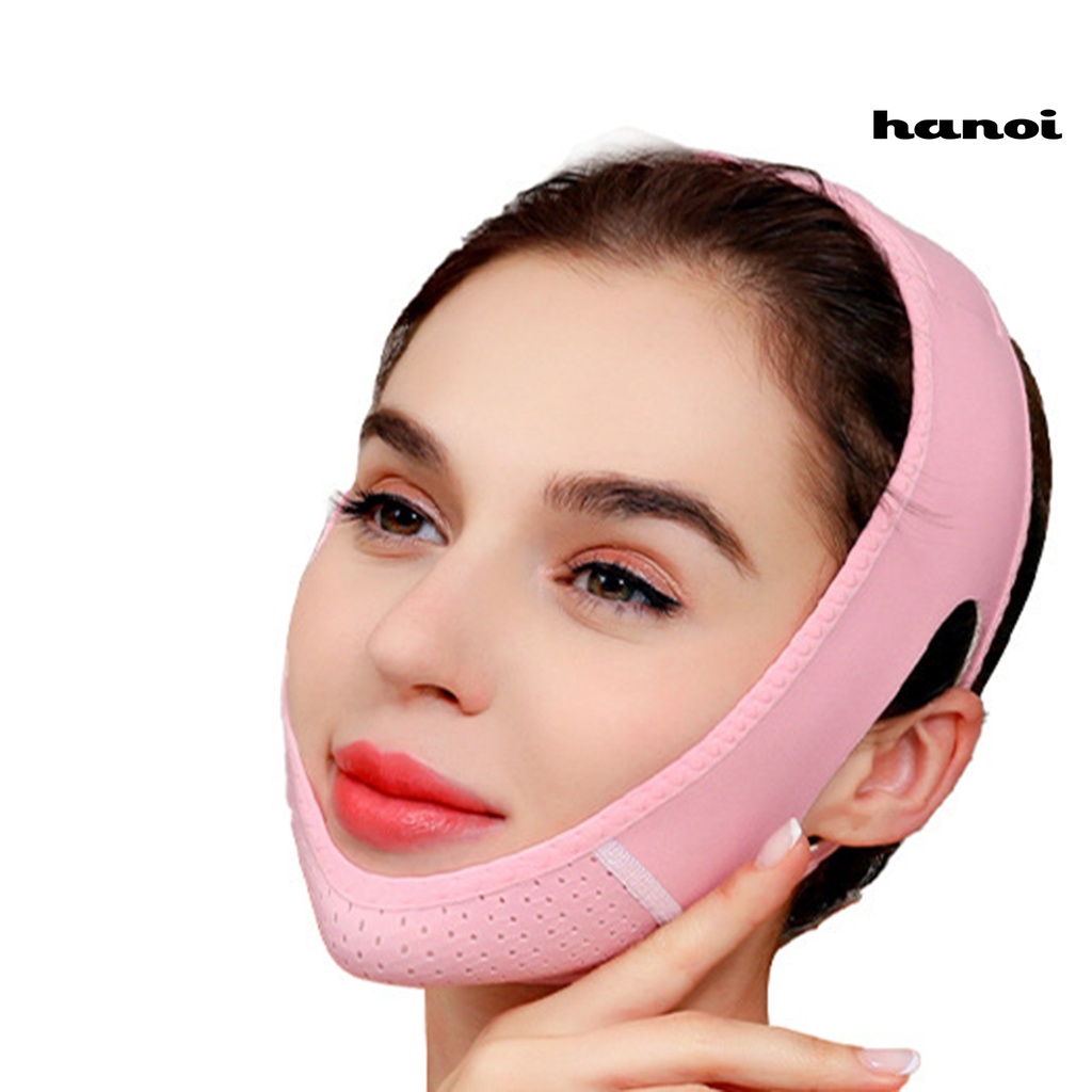 HQTM_Face Slimming Band V Shaped Breathable Soft Facial Tighten Skin Lifting Band for Female