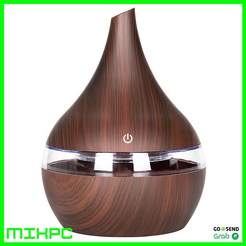 Ultrasonic Air Humidifier Aromatherapy Wood Grain 300ml KH98-1
