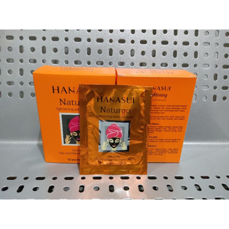 Hanasui naturgo / Masker wajah / Hanasui 10g isi 10